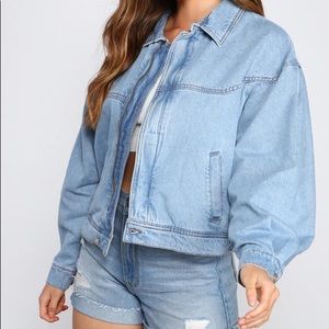 ISO size small or medium!! Windsor Casual Trendsetter Oversized Denim Jacket